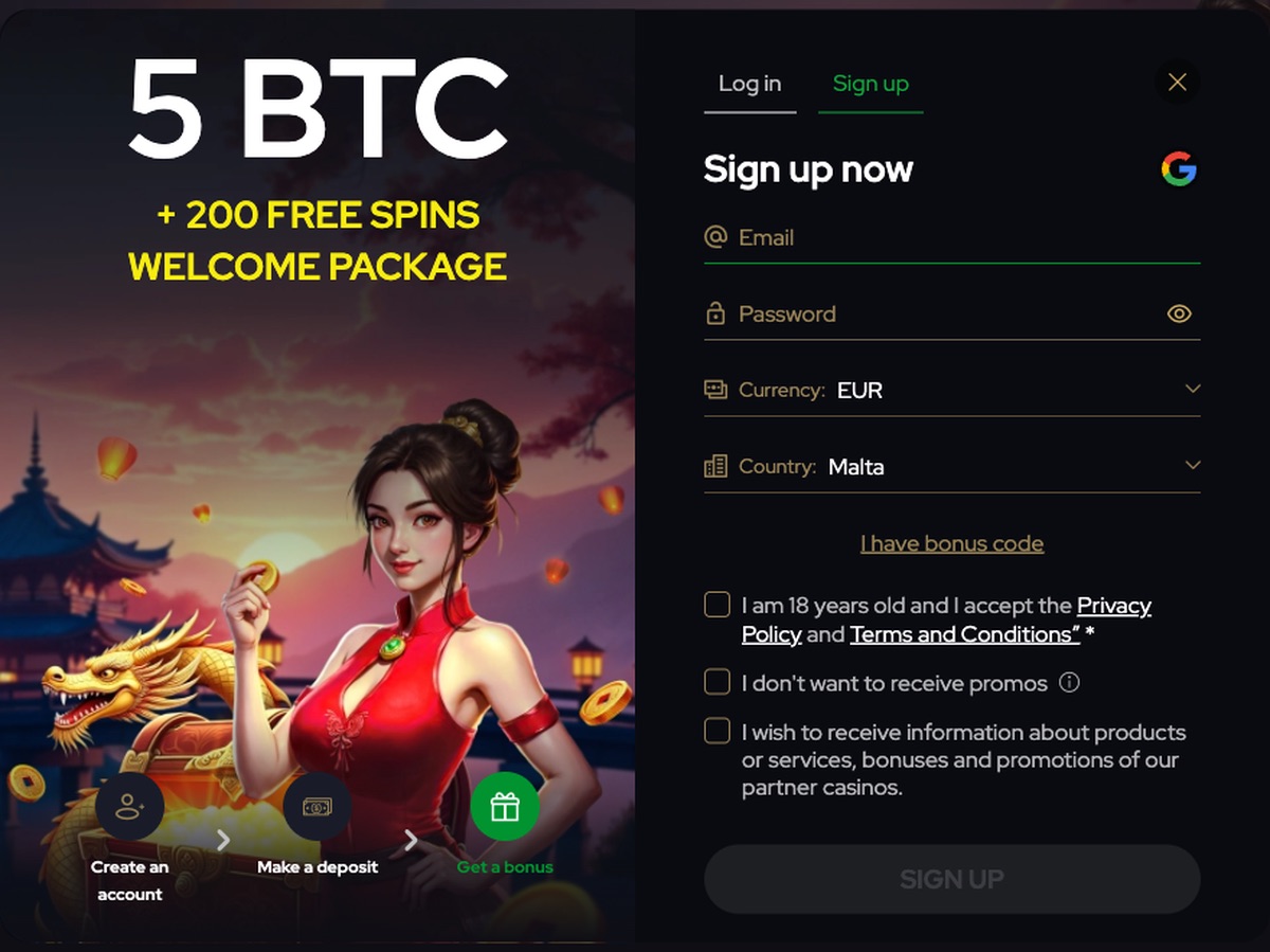 Katsubet Casino sign-up registration form